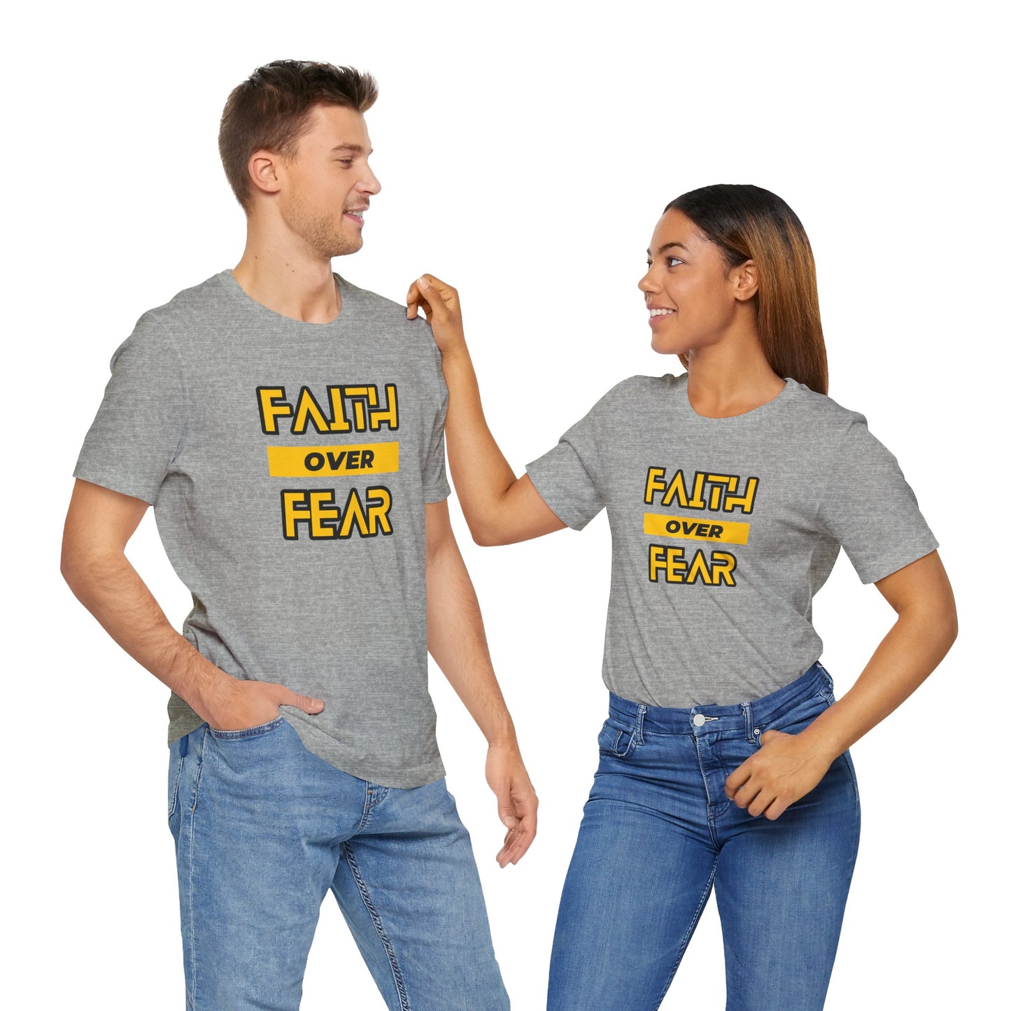 Faith Over Fear Unisex Jersey Short Sleeve Tee