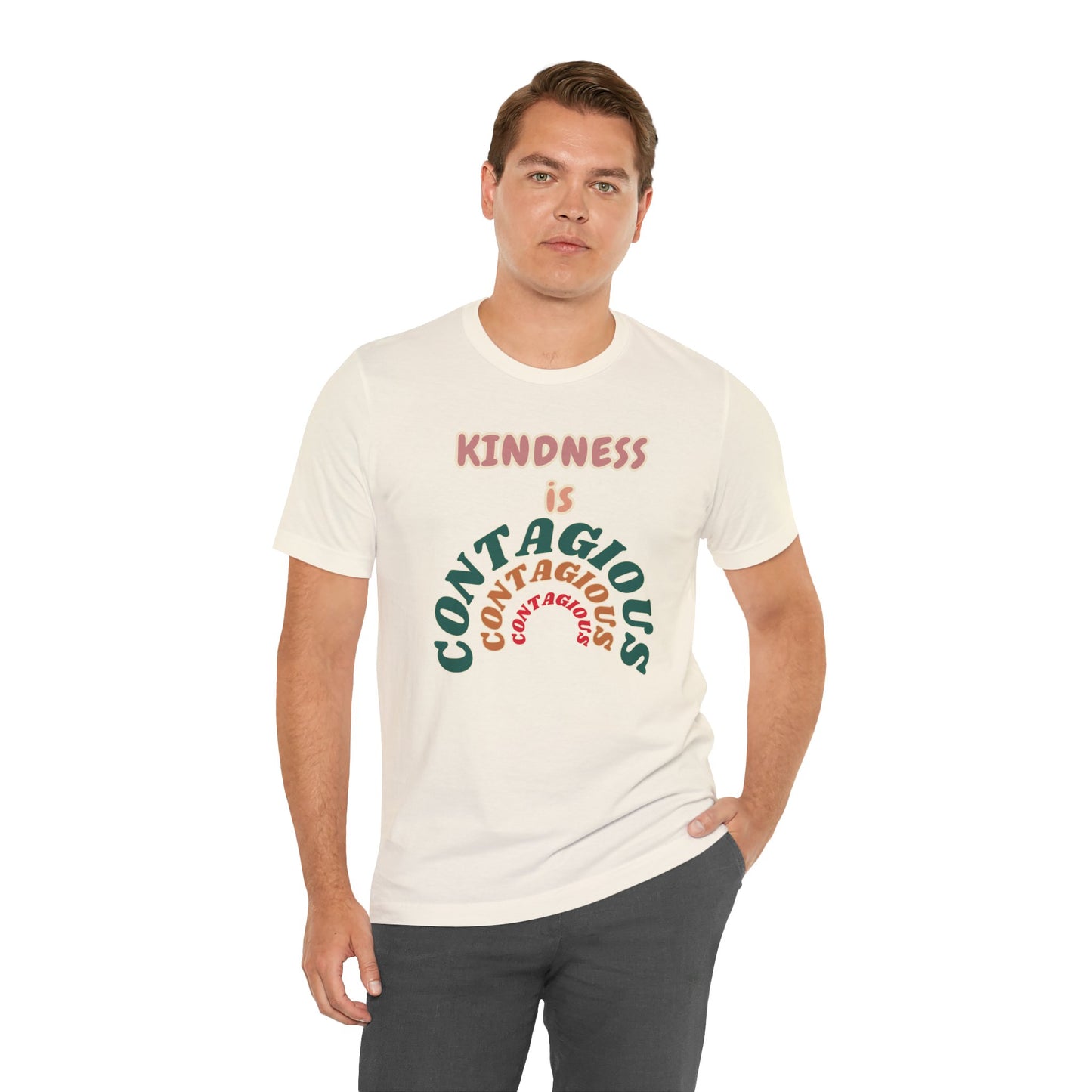 Kindness Contagious Unisex Jersey Short Sleeve Tee