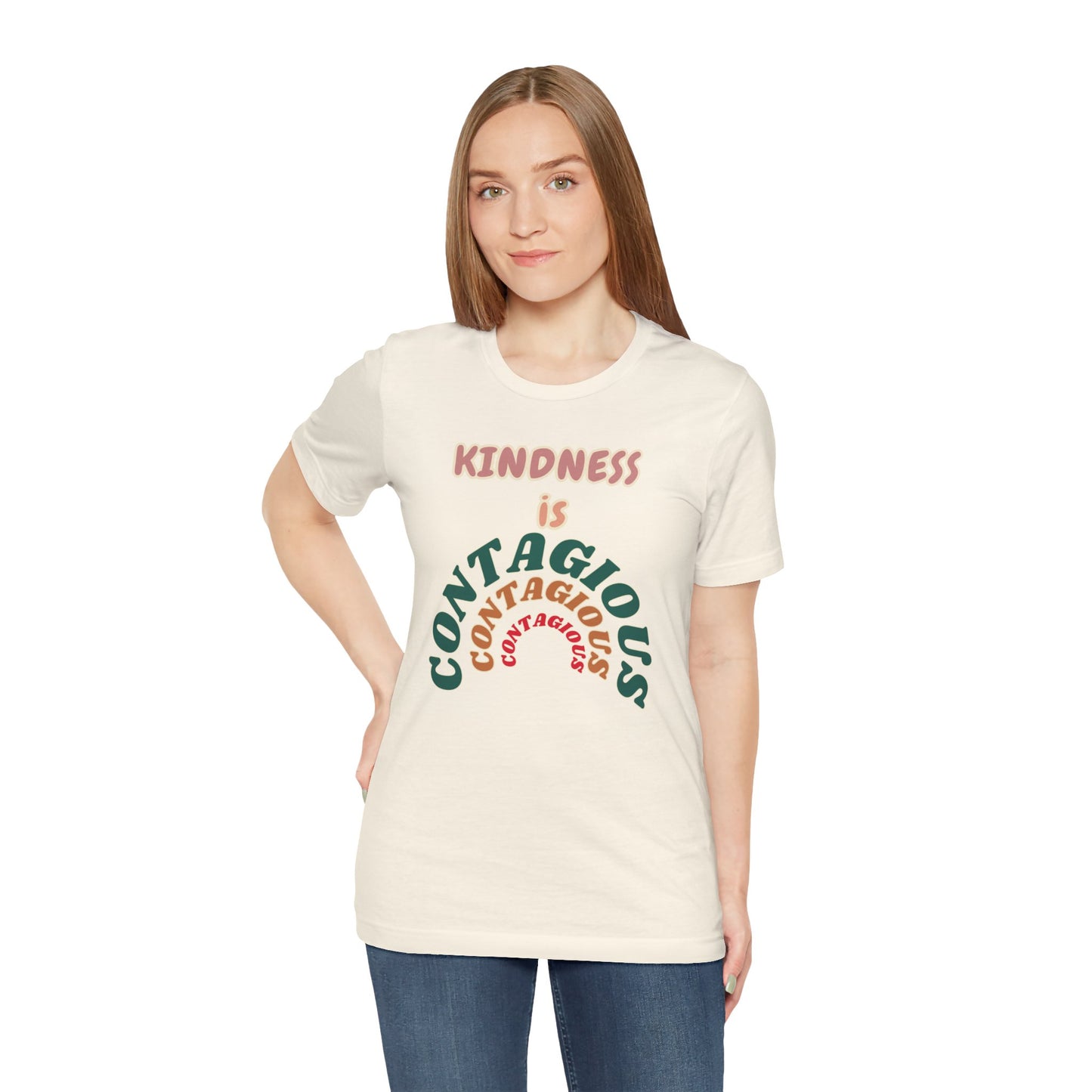 Kindness Contagious Unisex Jersey Short Sleeve Tee