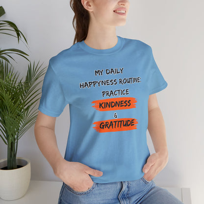 Kindness Happyness Unisex Jersey Short Sleeve Tee