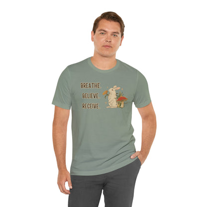 Breathe Believe Receive Unisex Jersey Short Sleeve Tee