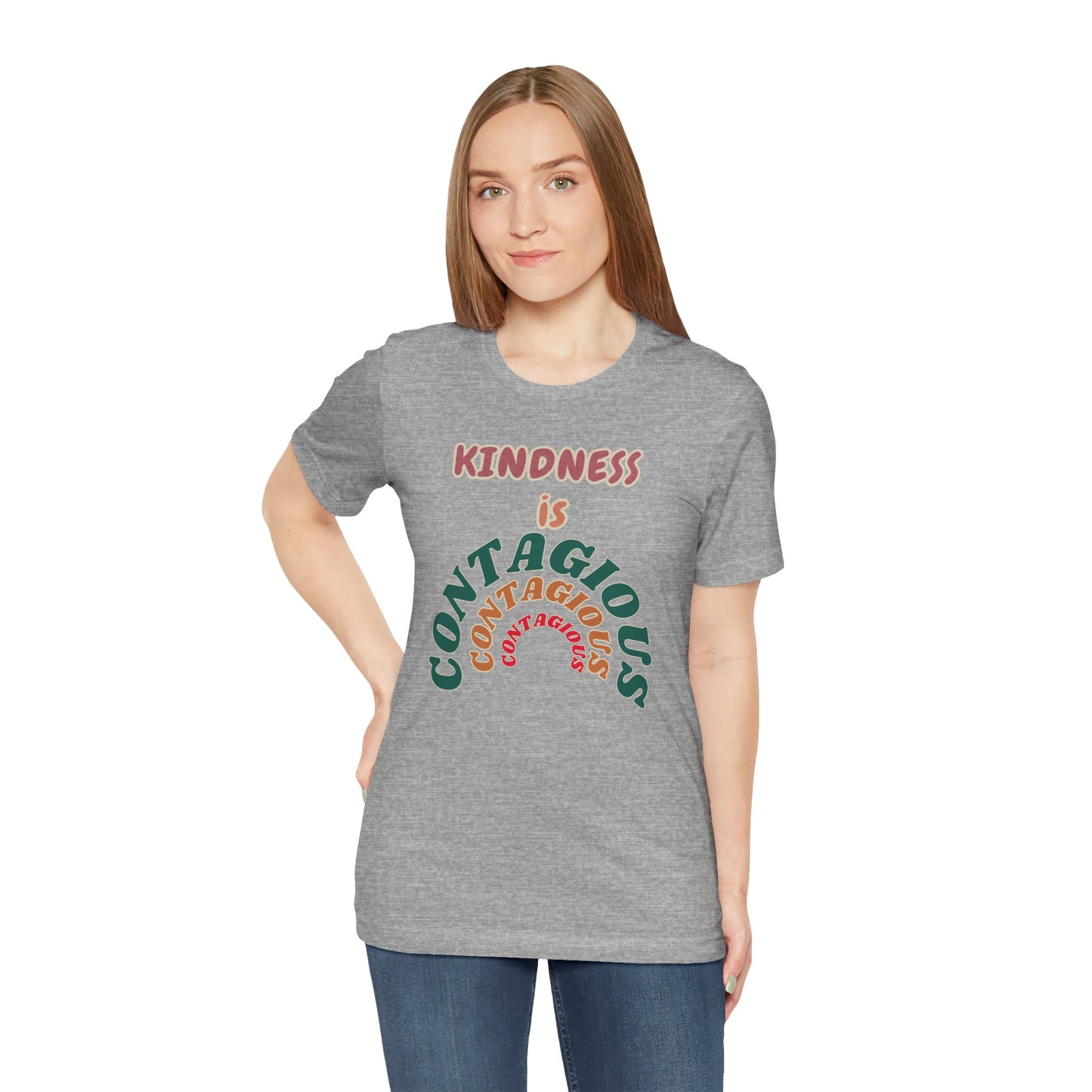 Kindness Contagious Unisex Jersey Short Sleeve Tee