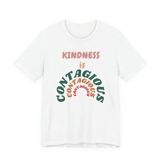 Kindness Contagious Unisex Jersey Short Sleeve Tee