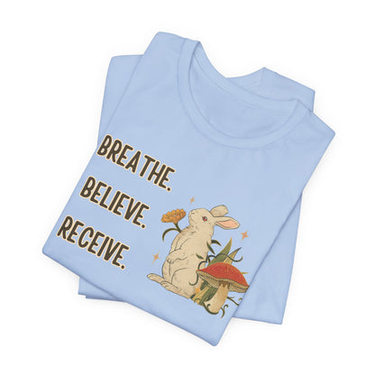 Breathe Believe Receive Unisex Jersey Short Sleeve Tee