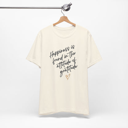 Gratitude Happiness Unisex Jersey Short Sleeve Tee