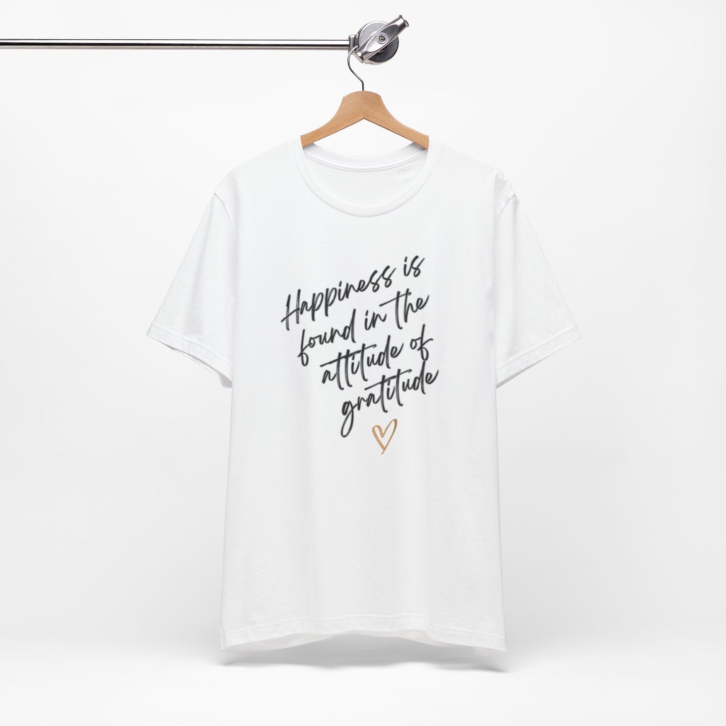 Gratitude Happiness Unisex Jersey Short Sleeve Tee