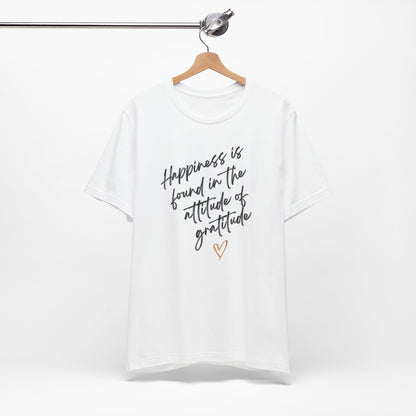 Gratitude Happiness Unisex Jersey Short Sleeve Tee