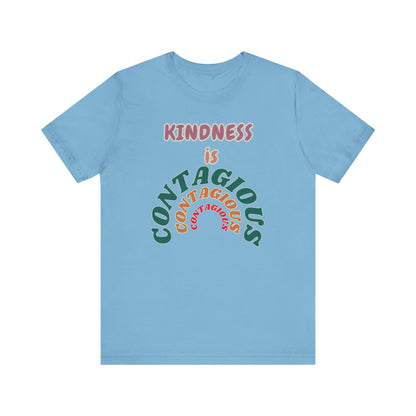 Kindness Contagious Unisex Jersey Short Sleeve Tee