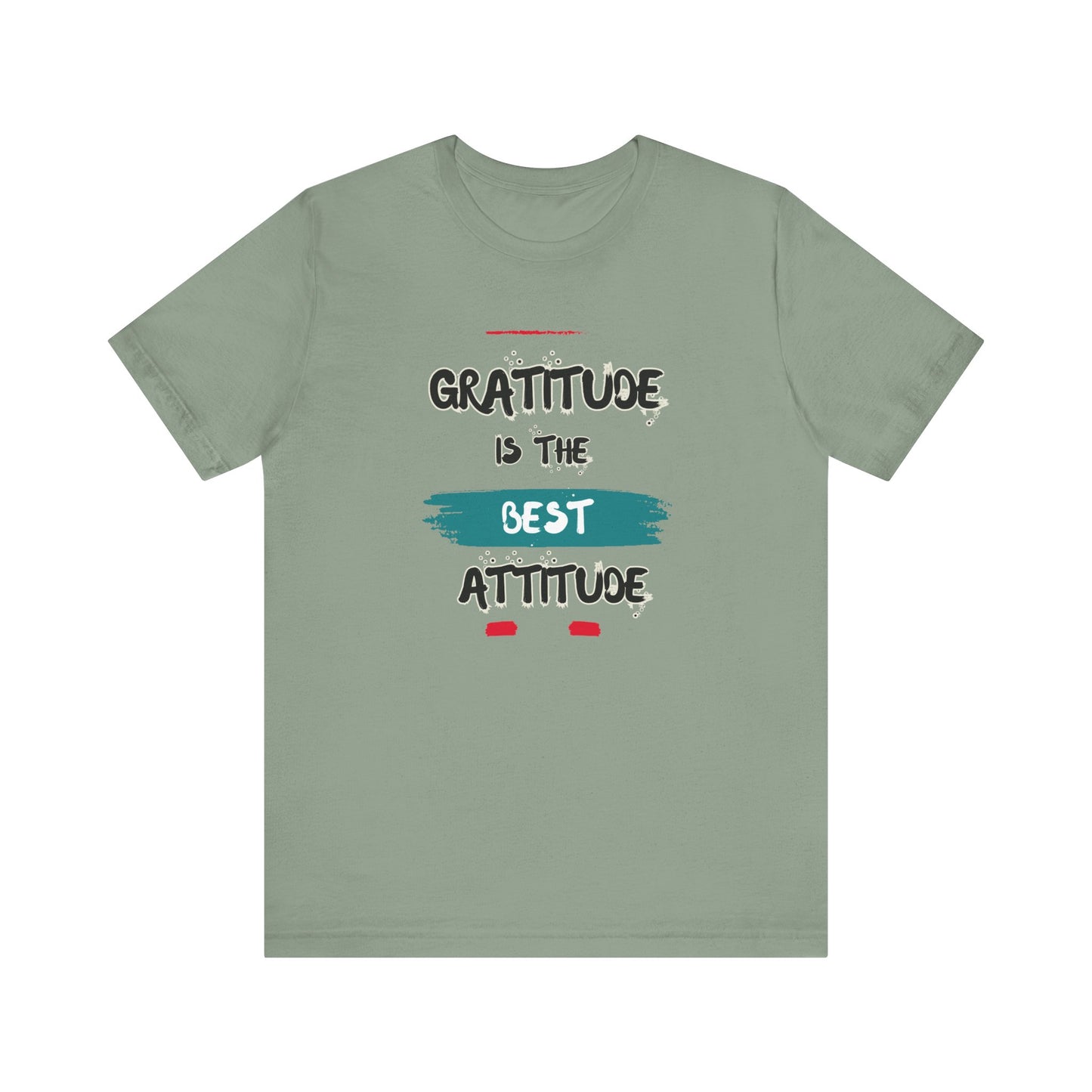 Gratitude Best Attitude Unisex Jersey Short Sleeve Tee