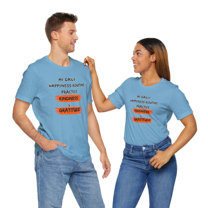 Kindness Happyness Unisex Jersey Short Sleeve Tee