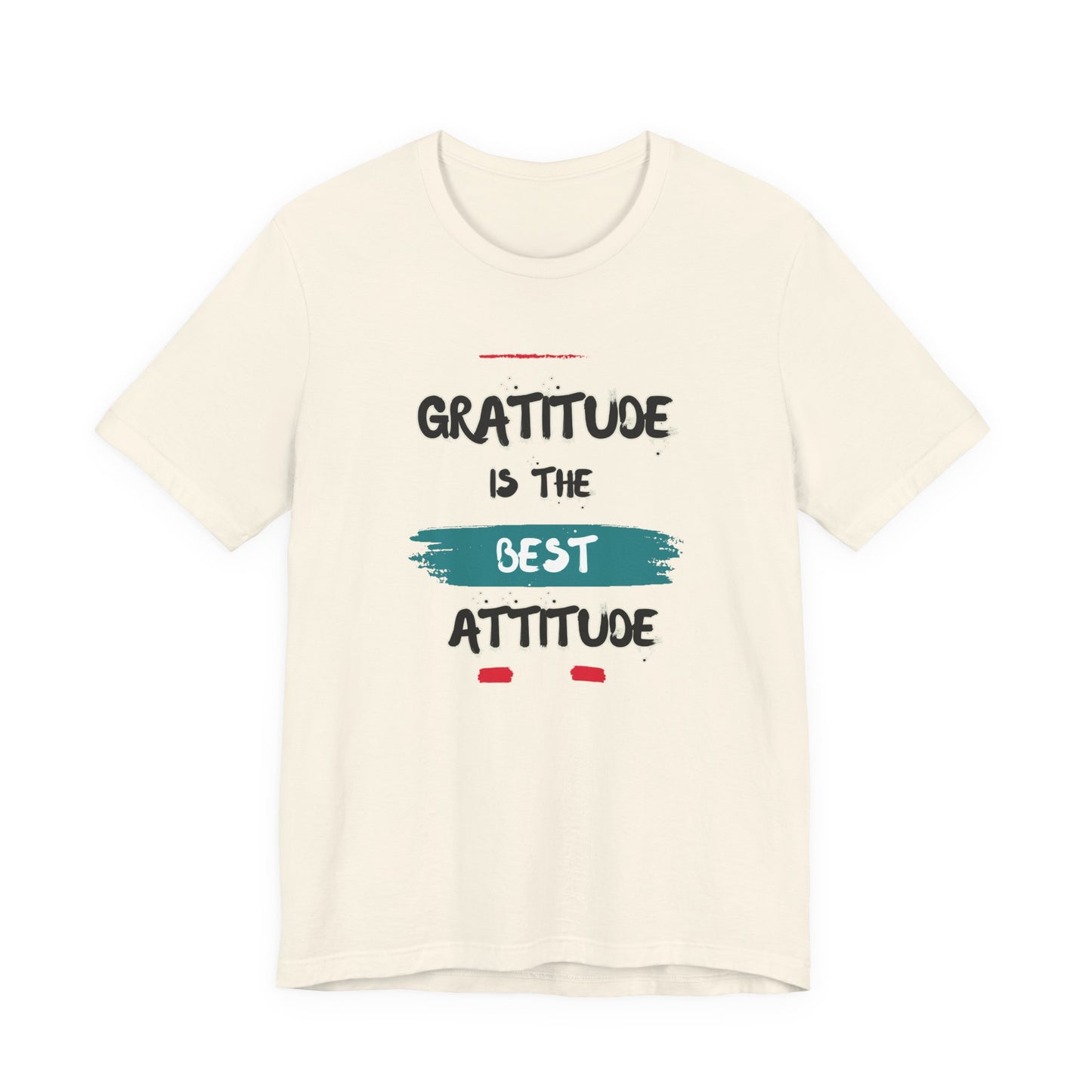 Gratitude Best Attitude Unisex Jersey Short Sleeve Tee