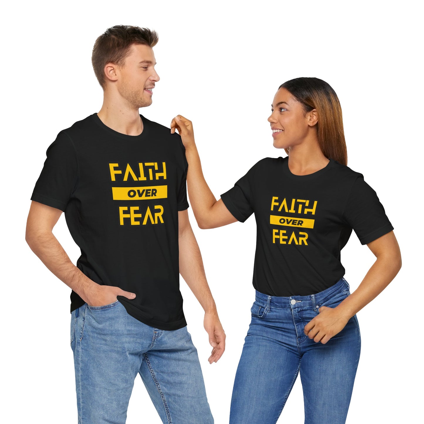 Faith Over Fear Unisex Jersey Short Sleeve Tee