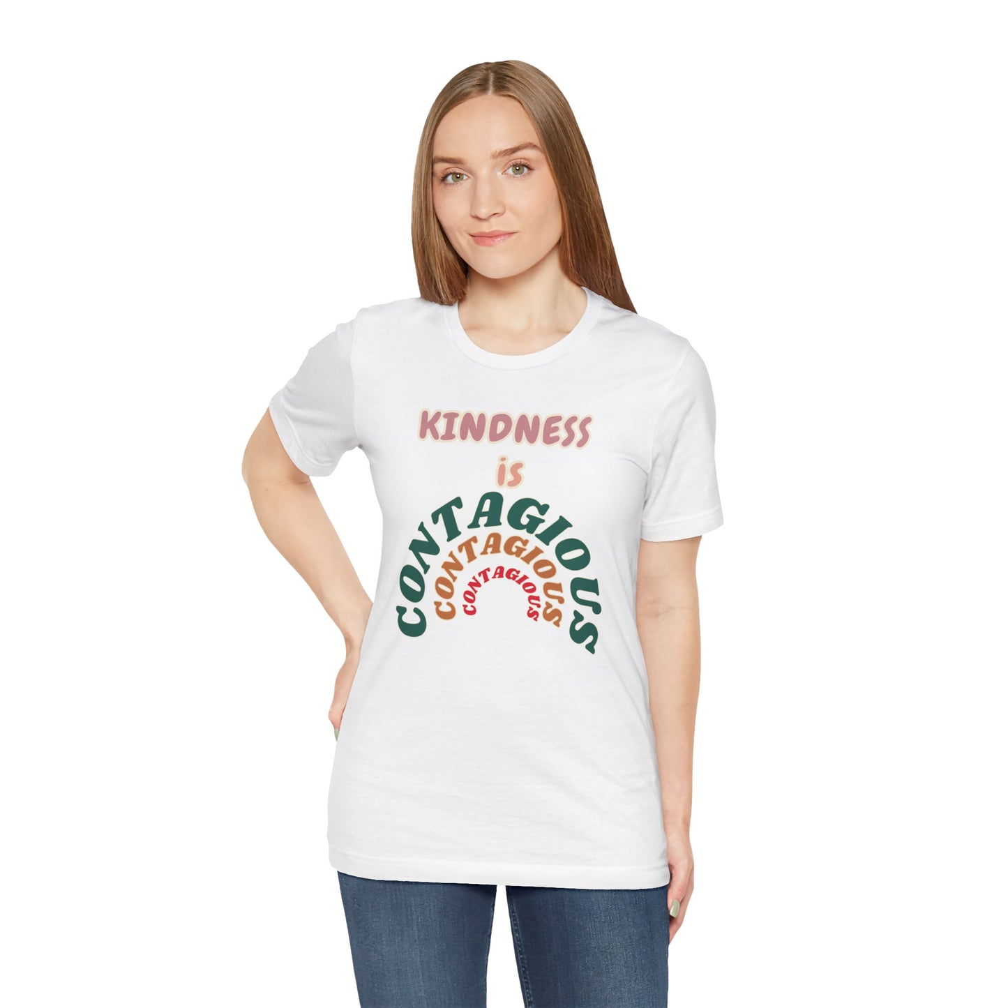Kindness Contagious Unisex Jersey Short Sleeve Tee