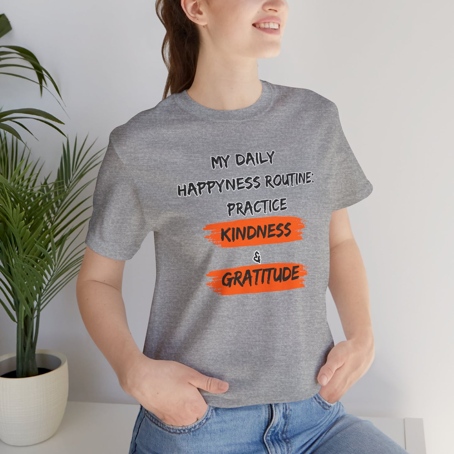 Kindness Happyness Unisex Jersey Short Sleeve Tee