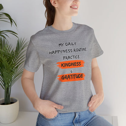 Kindness Happyness Unisex Jersey Short Sleeve Tee